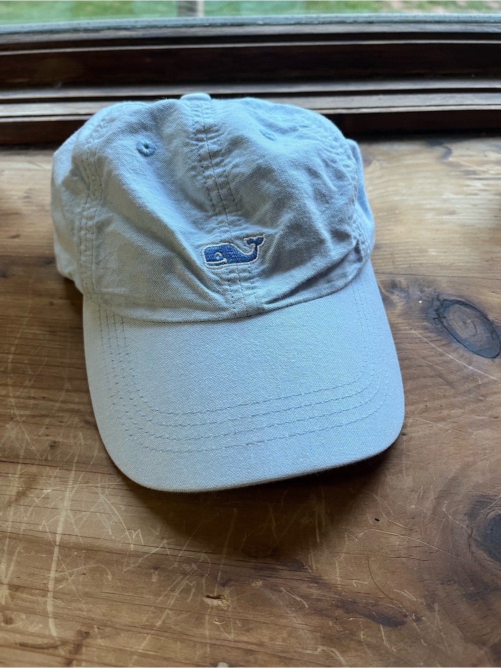 Vineyard Vines Pale Blue Whale Embroidered Baseball Cap